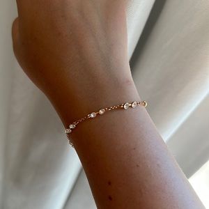 Swarovski rose gold crystal bracelet